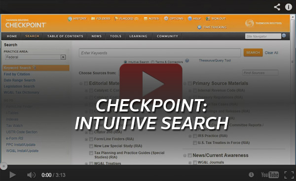 YouTube Checkpoint Intuitive Search